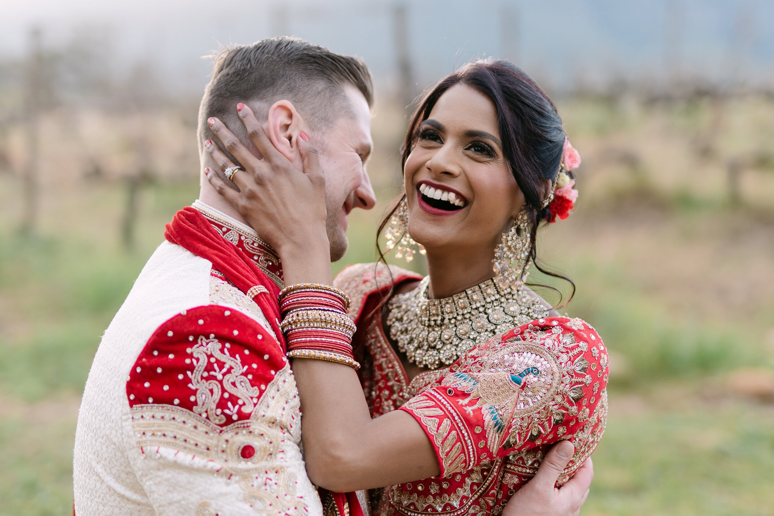 Somisha and Stiaan at Montpellier Wine Estate